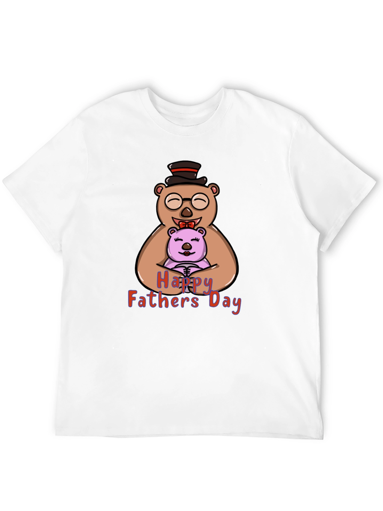 Happy Fathers Day Bear Hug Graphic T-Shirt