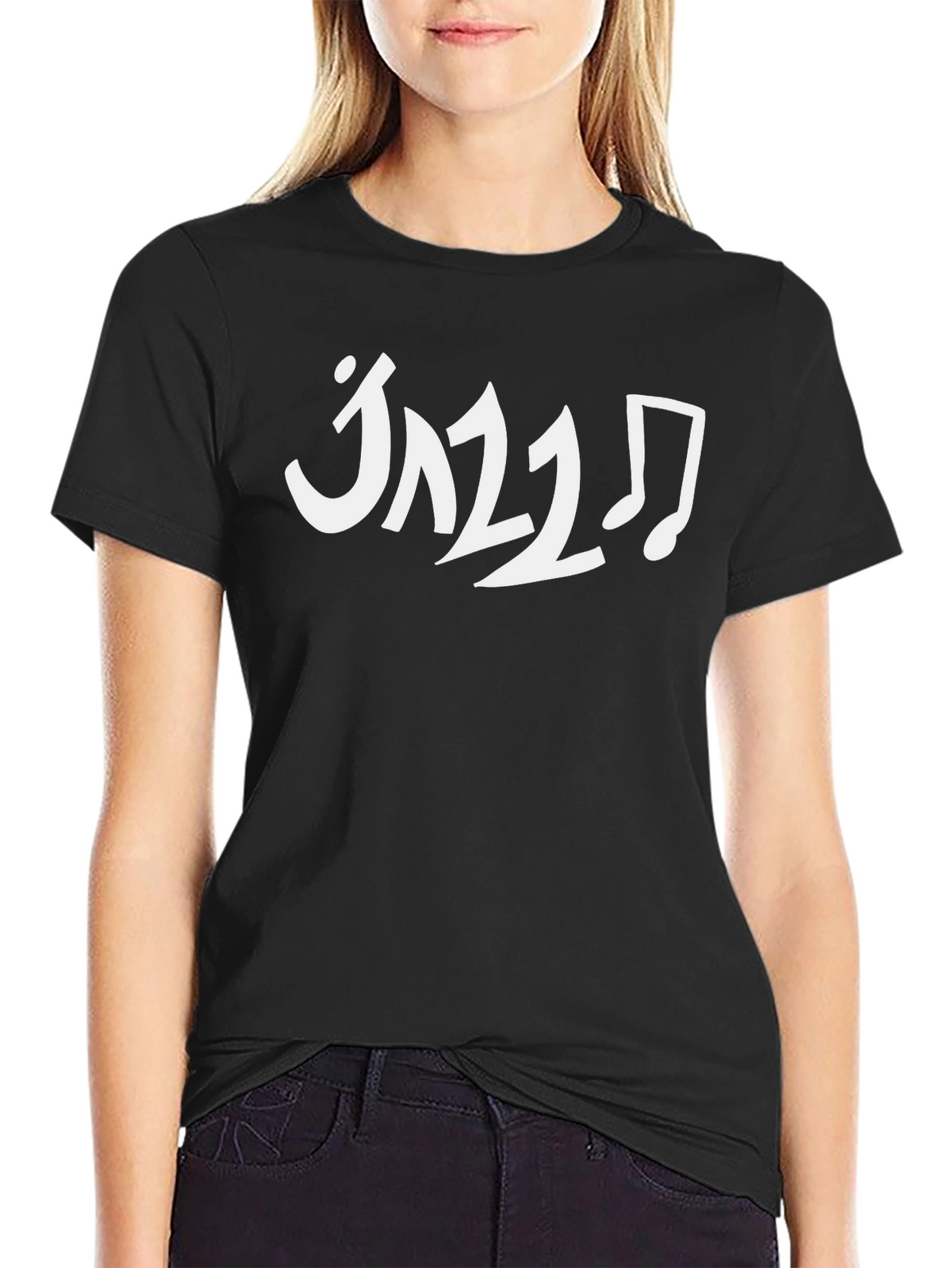 Jazz Music Black Graphic Tee