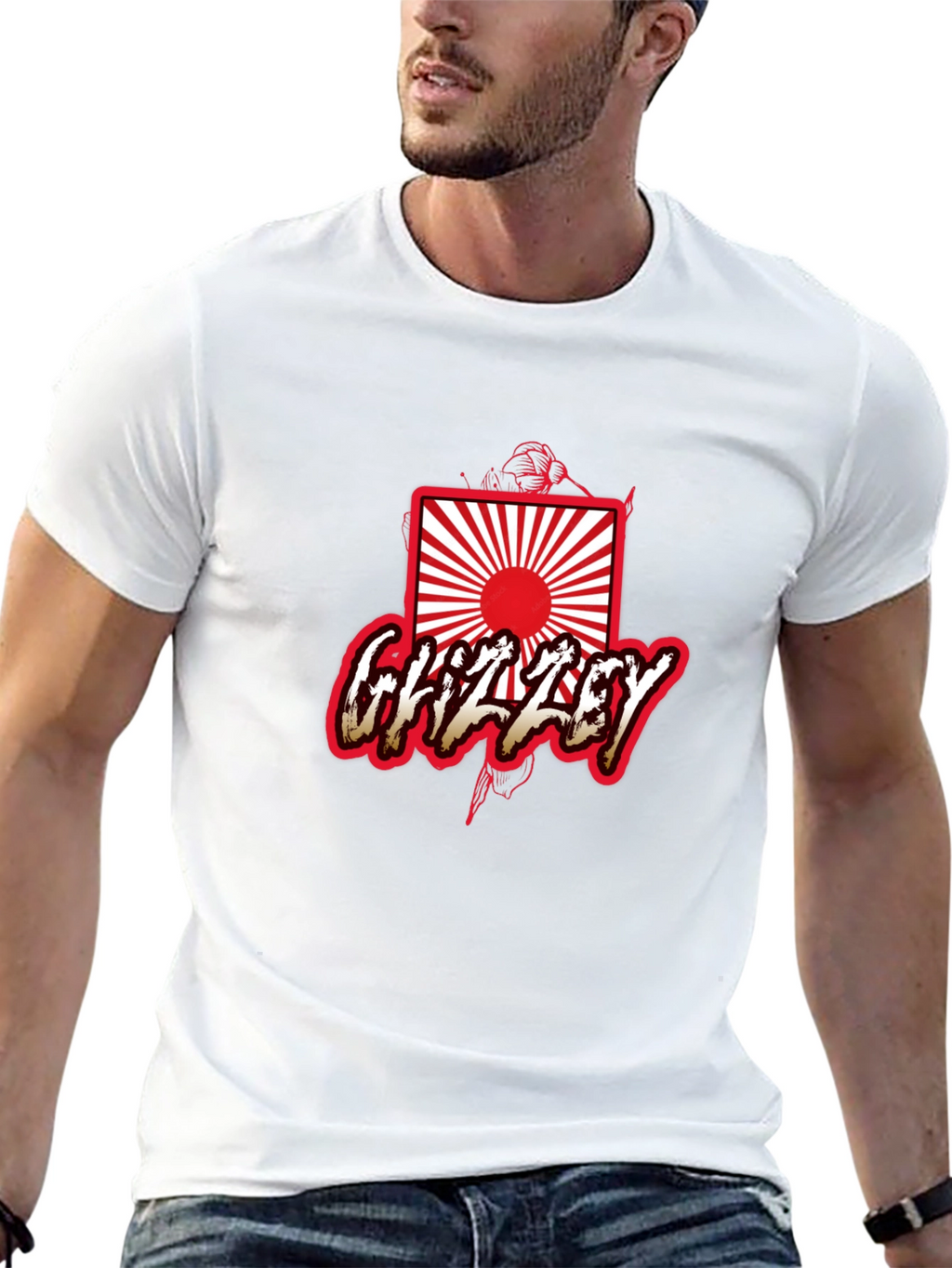 Grizzley Japan Rising Sun Graphic T-Shirt