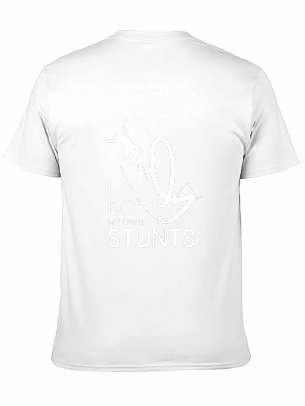 I Do My Own Stunts Black Graphic T-Shirt