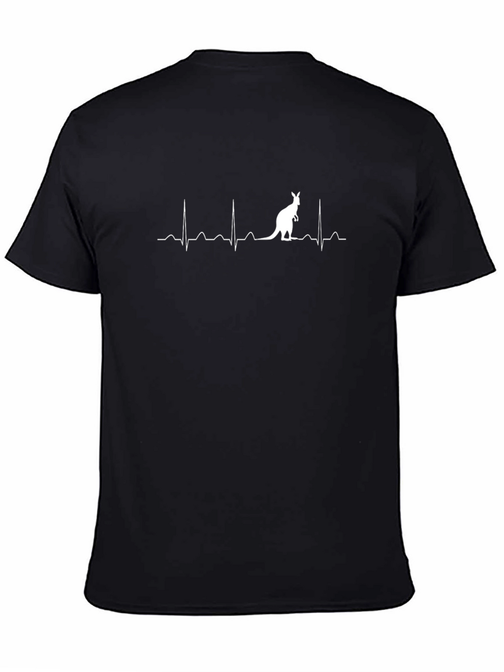 Kangaroo Heartbeat T-Shirt - Black