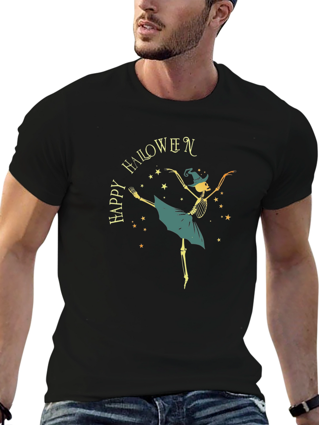 Happy Halloween Skeleton Ballerina T-Shirt