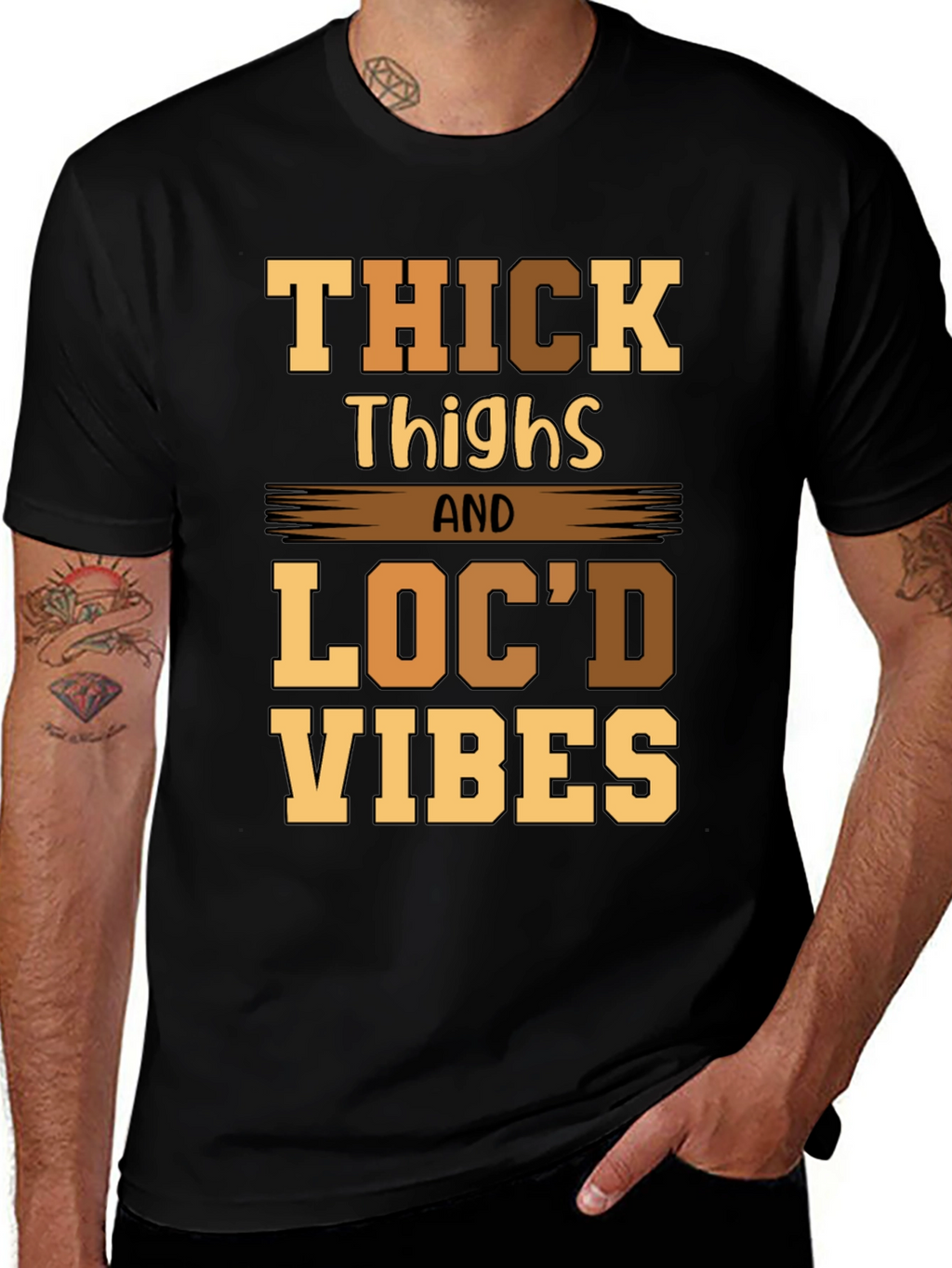 Thick Thighs Locd Vibes Graphic Tee