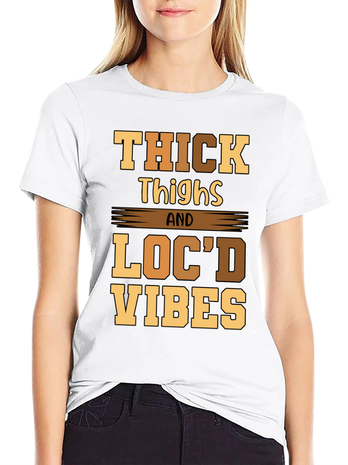 Thick Thighs Locd Vibes Graphic Tee