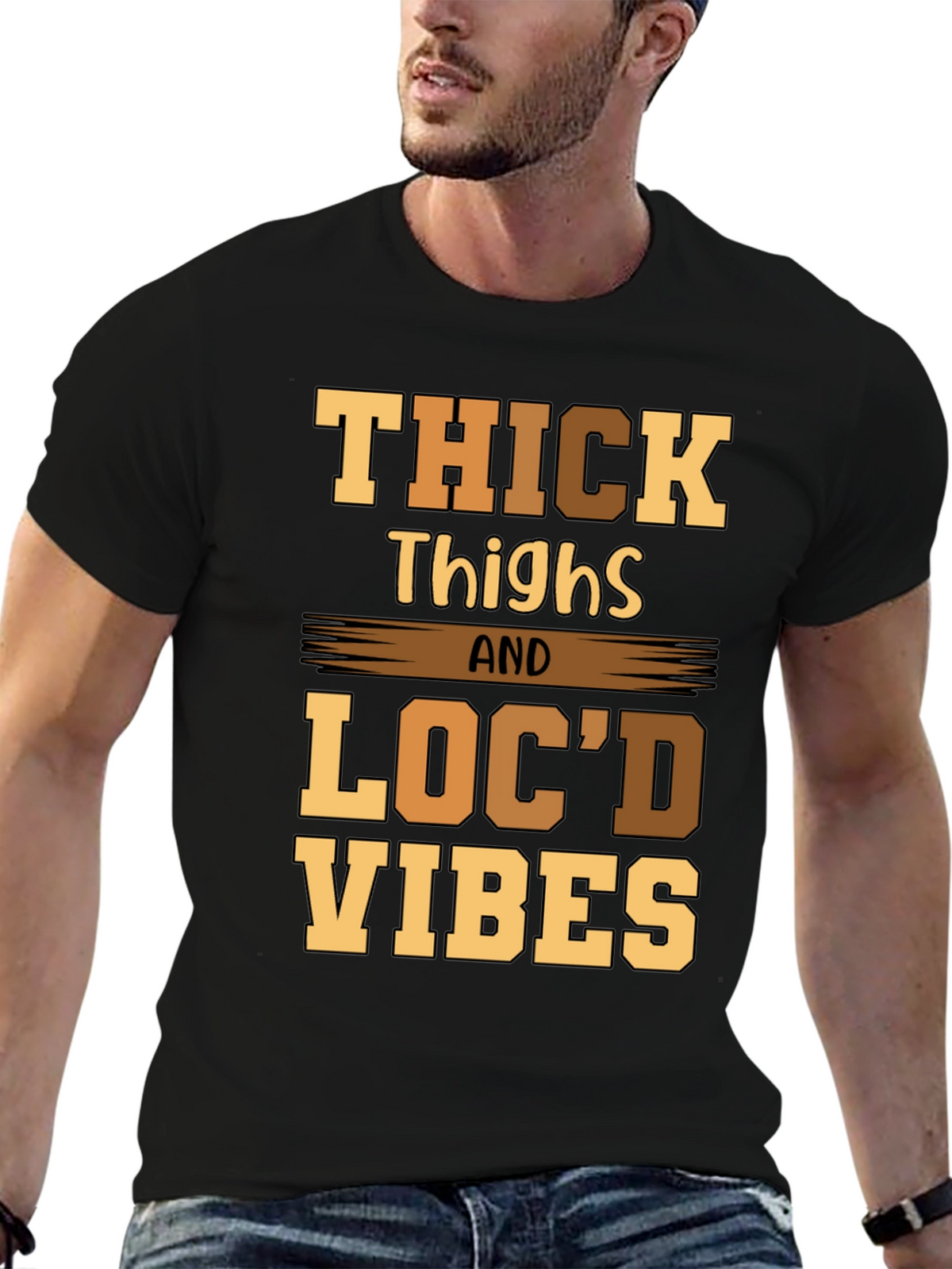 Thick Thighs Locd Vibes Graphic Tee