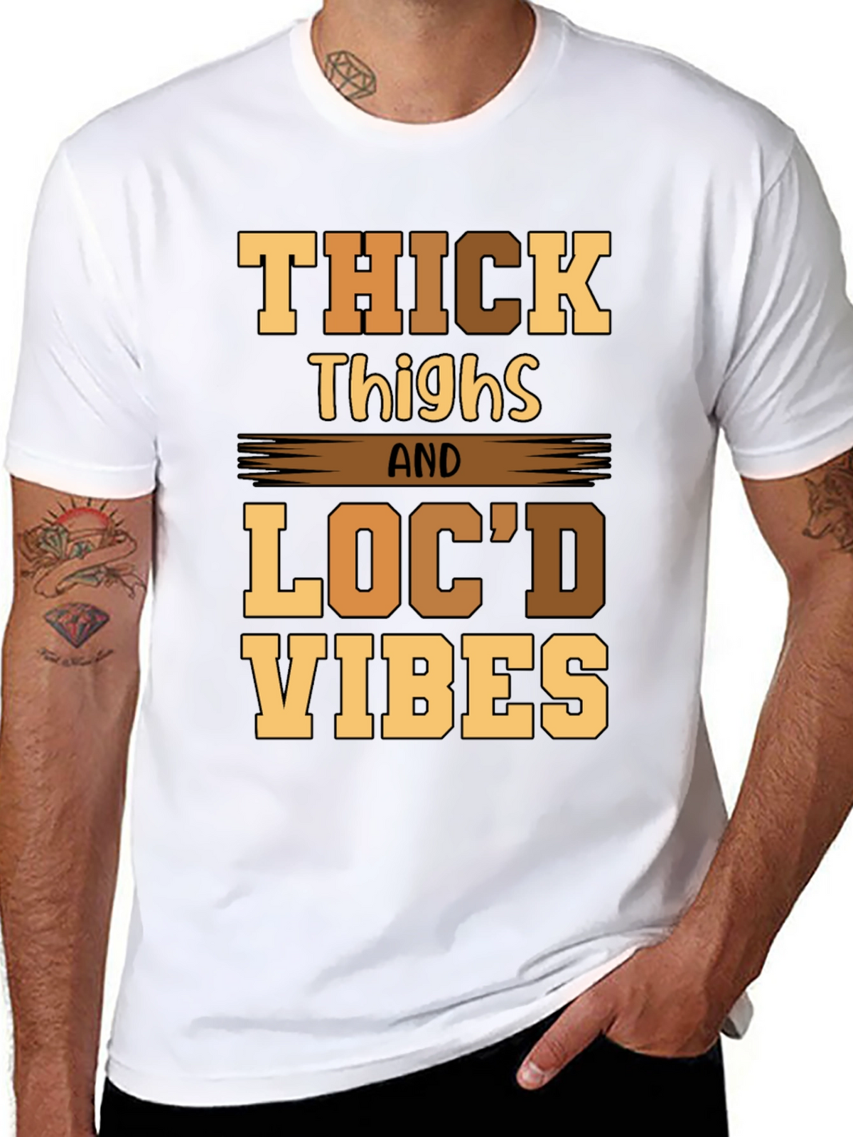 Thick Thighs Locd Vibes Graphic Tee