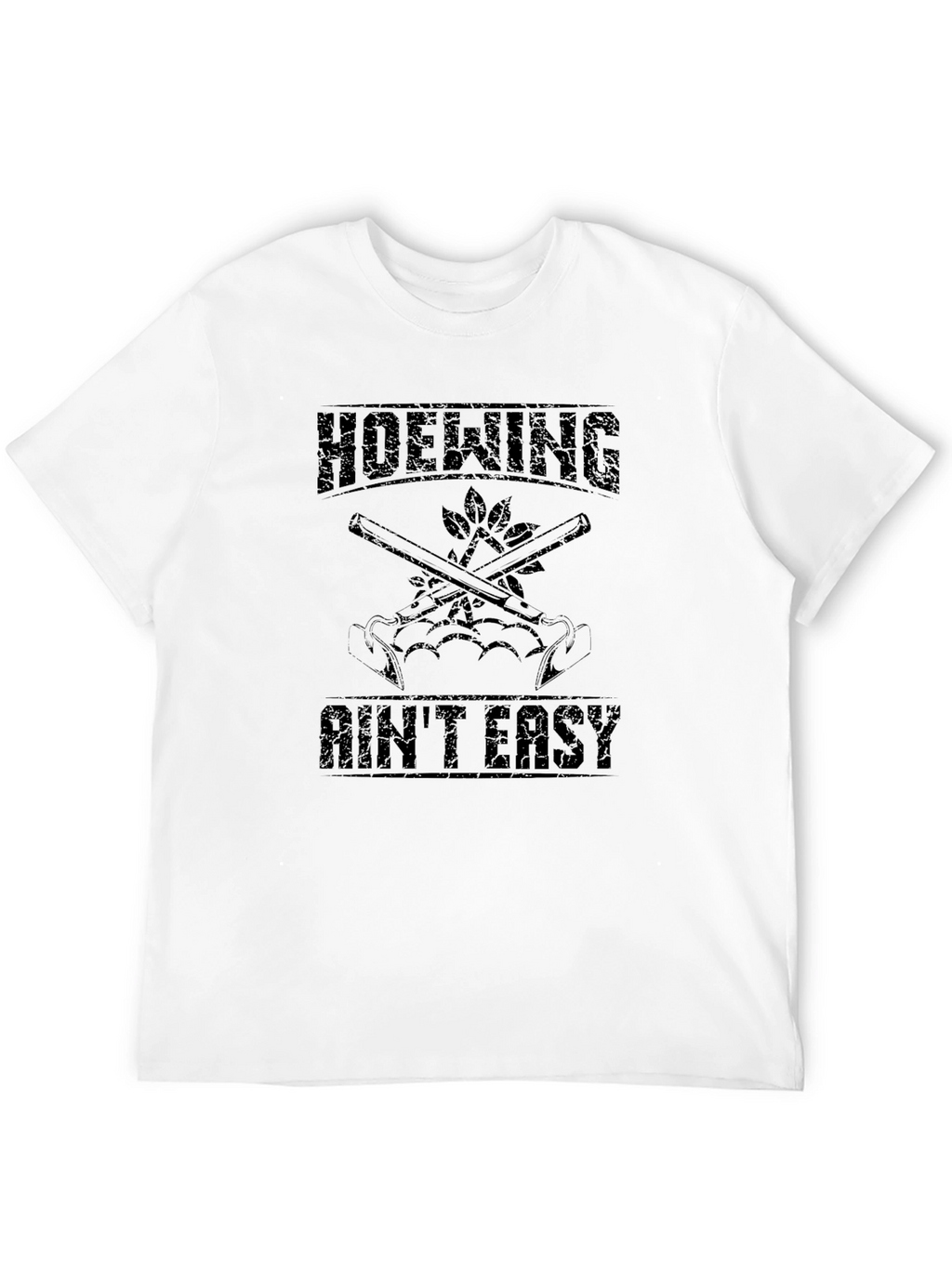 Hoewing Aint Easy Black Graphic Tee