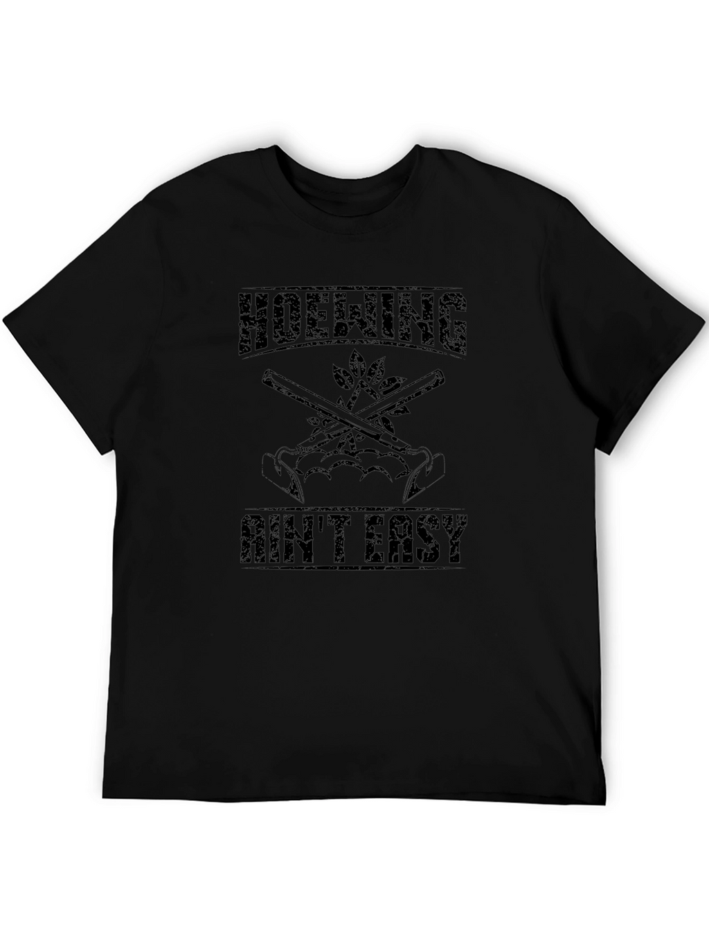 Hoewing Aint Easy Black Graphic Tee