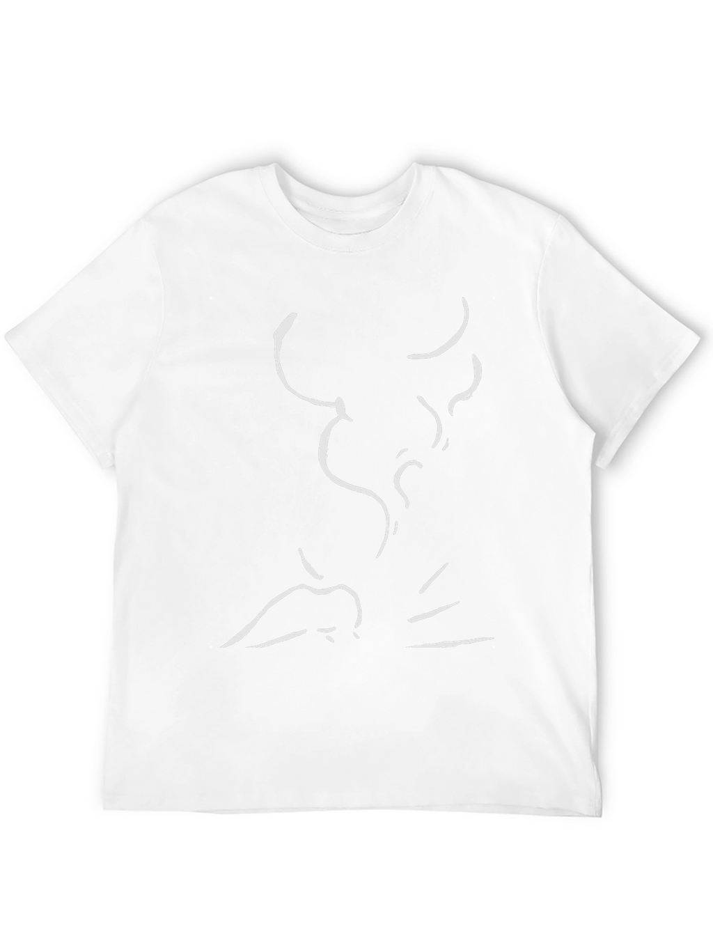 Abstract Bull Graphic Black Cotton T-Shirt