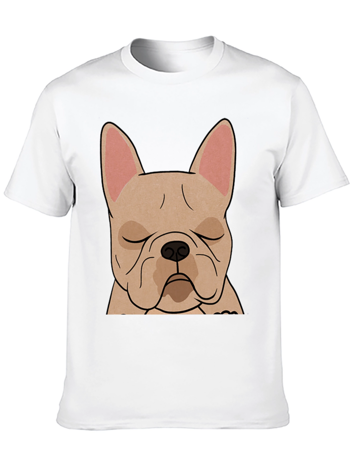 French Bulldog Graphic T-Shirt - Black Cotton Tee