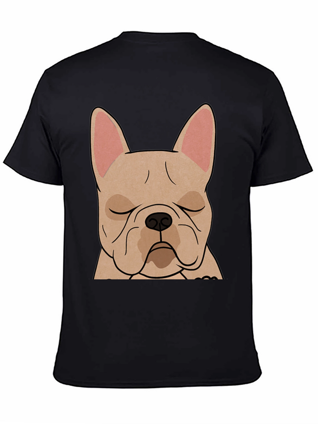 French Bulldog Graphic T-Shirt - Black Cotton Tee