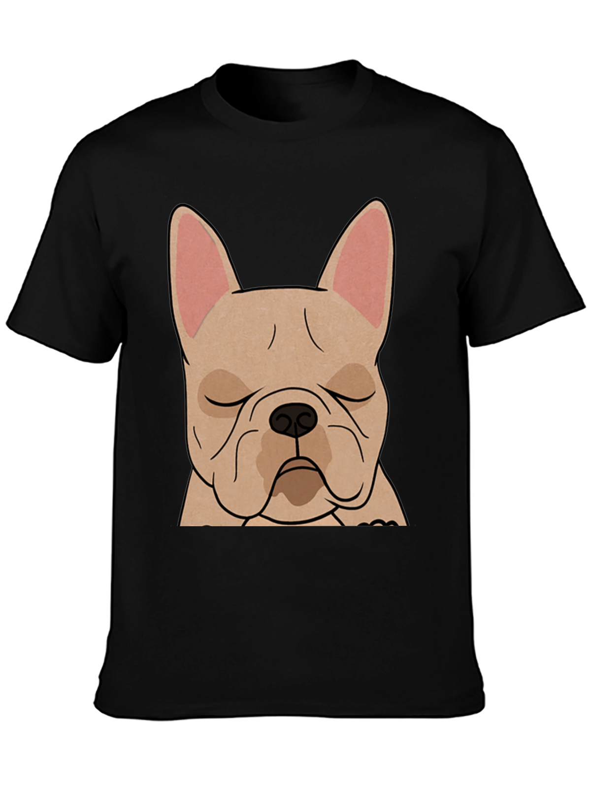 French Bulldog Graphic T-Shirt - Black Cotton Tee