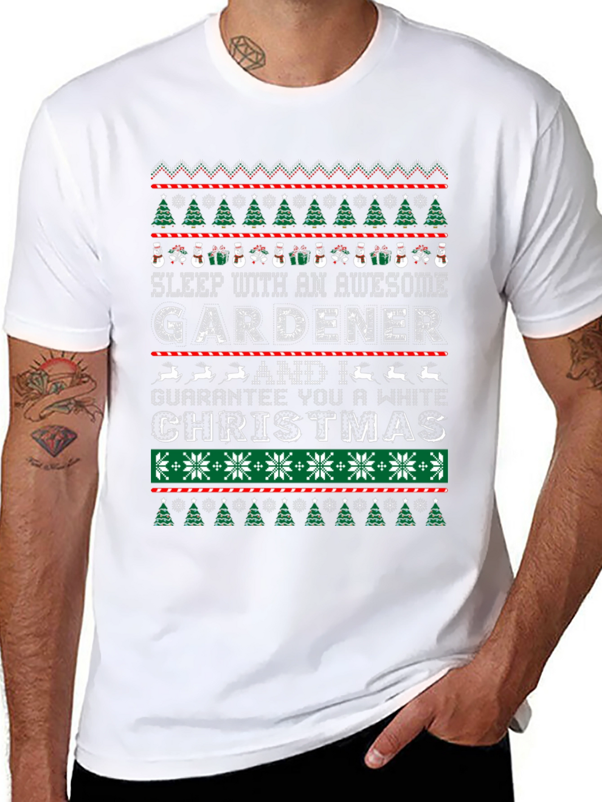 Awesome Gardener Christmas T-Shirt