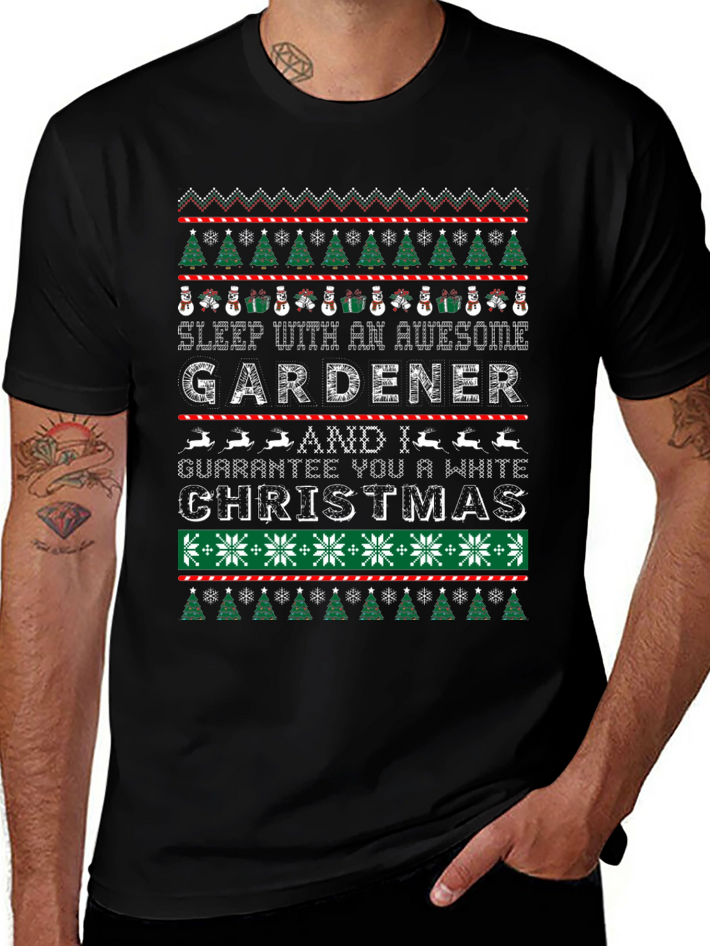 Awesome Gardener Christmas T-Shirt