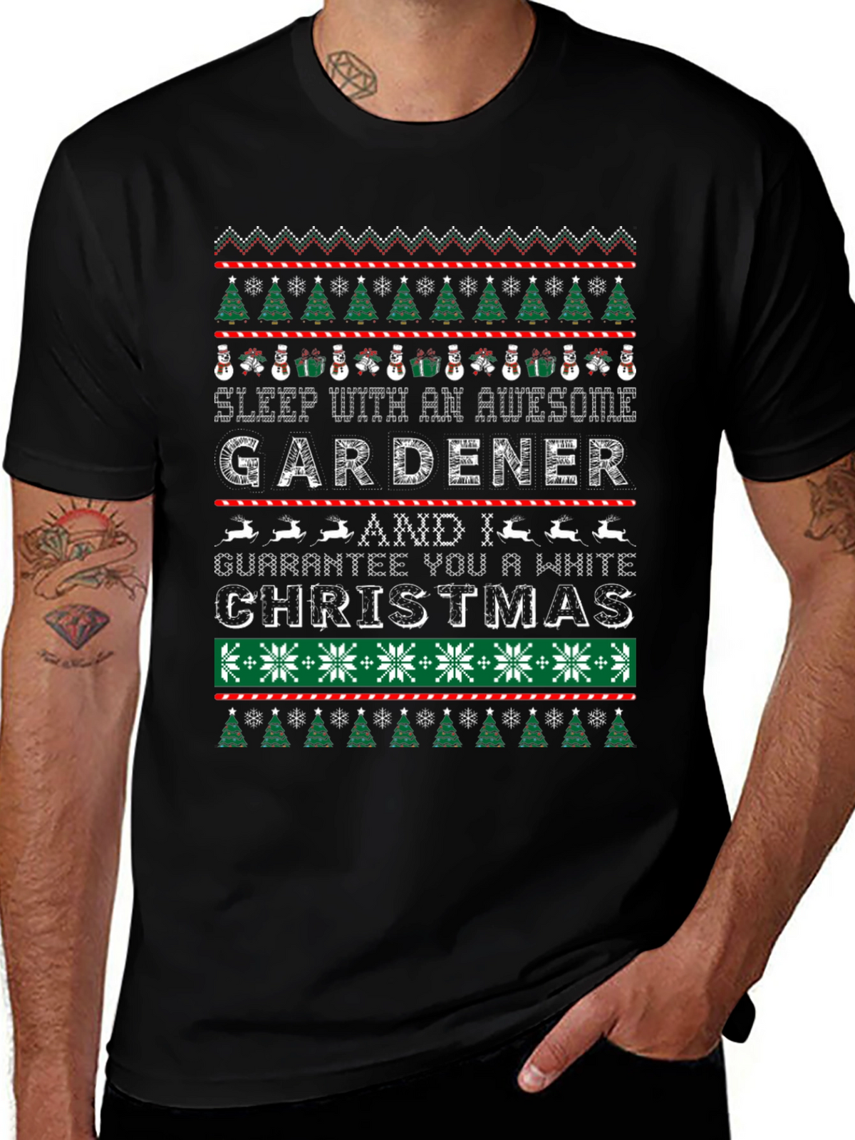 Awesome Gardener Christmas T-Shirt