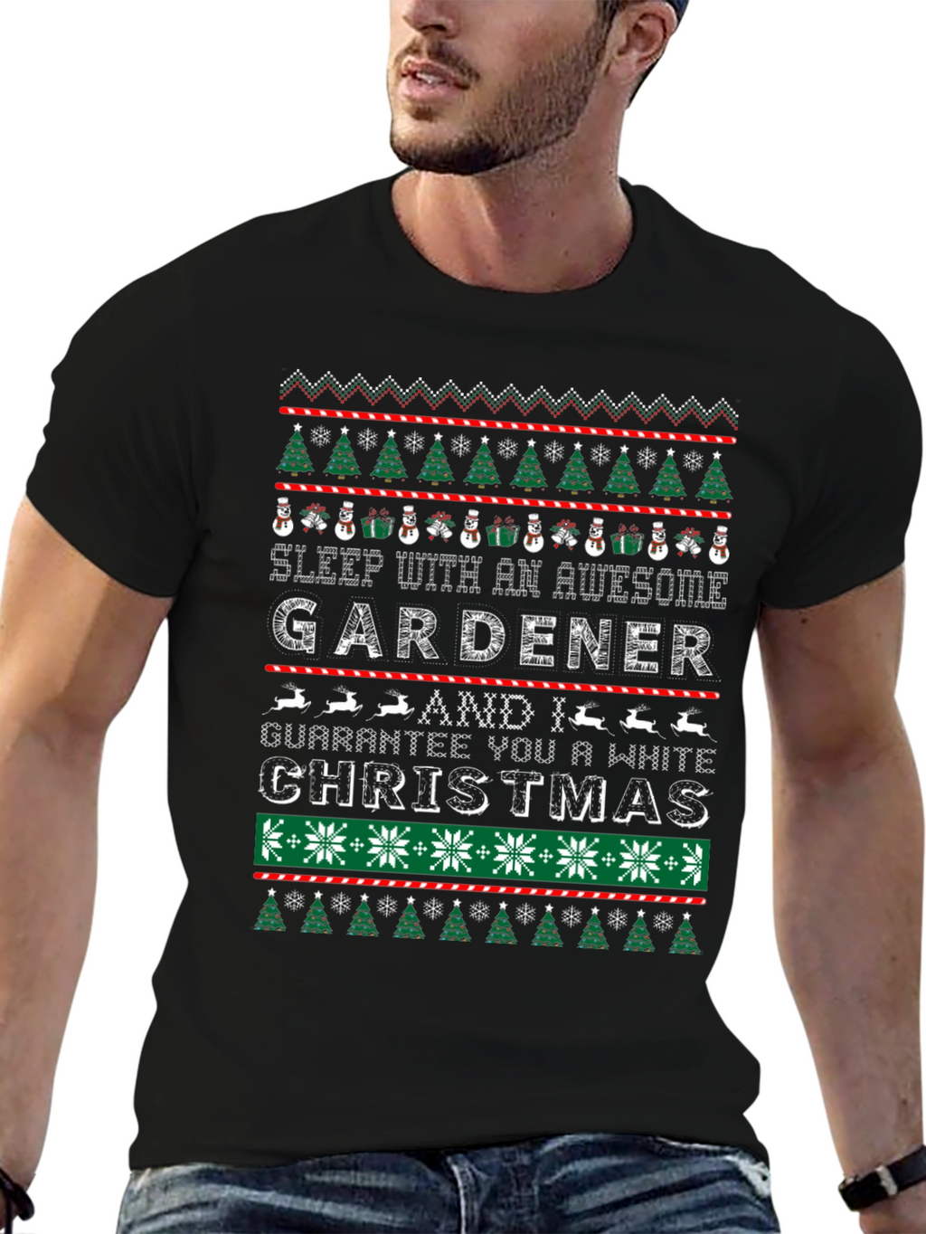 Awesome Gardener Christmas T-Shirt