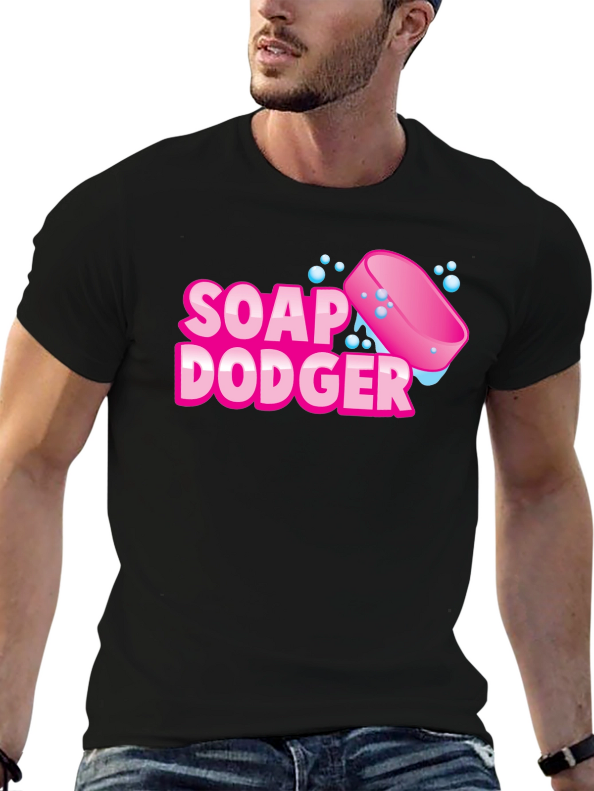 Soap Dodger Graphic T-Shirt - Black Cotton Tee