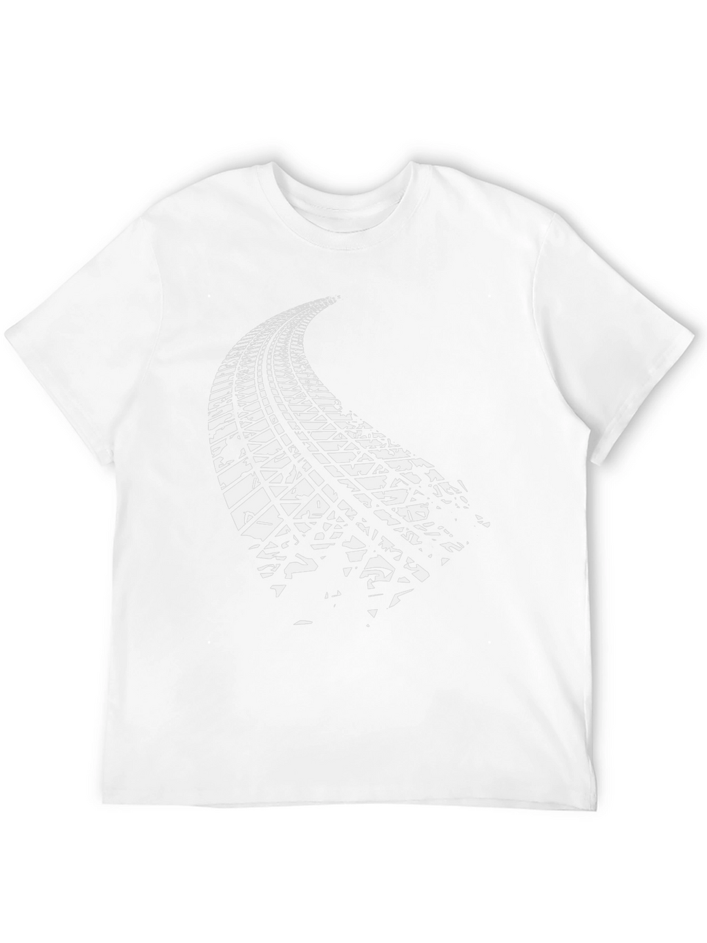 Black Tire Track Graphic Tee