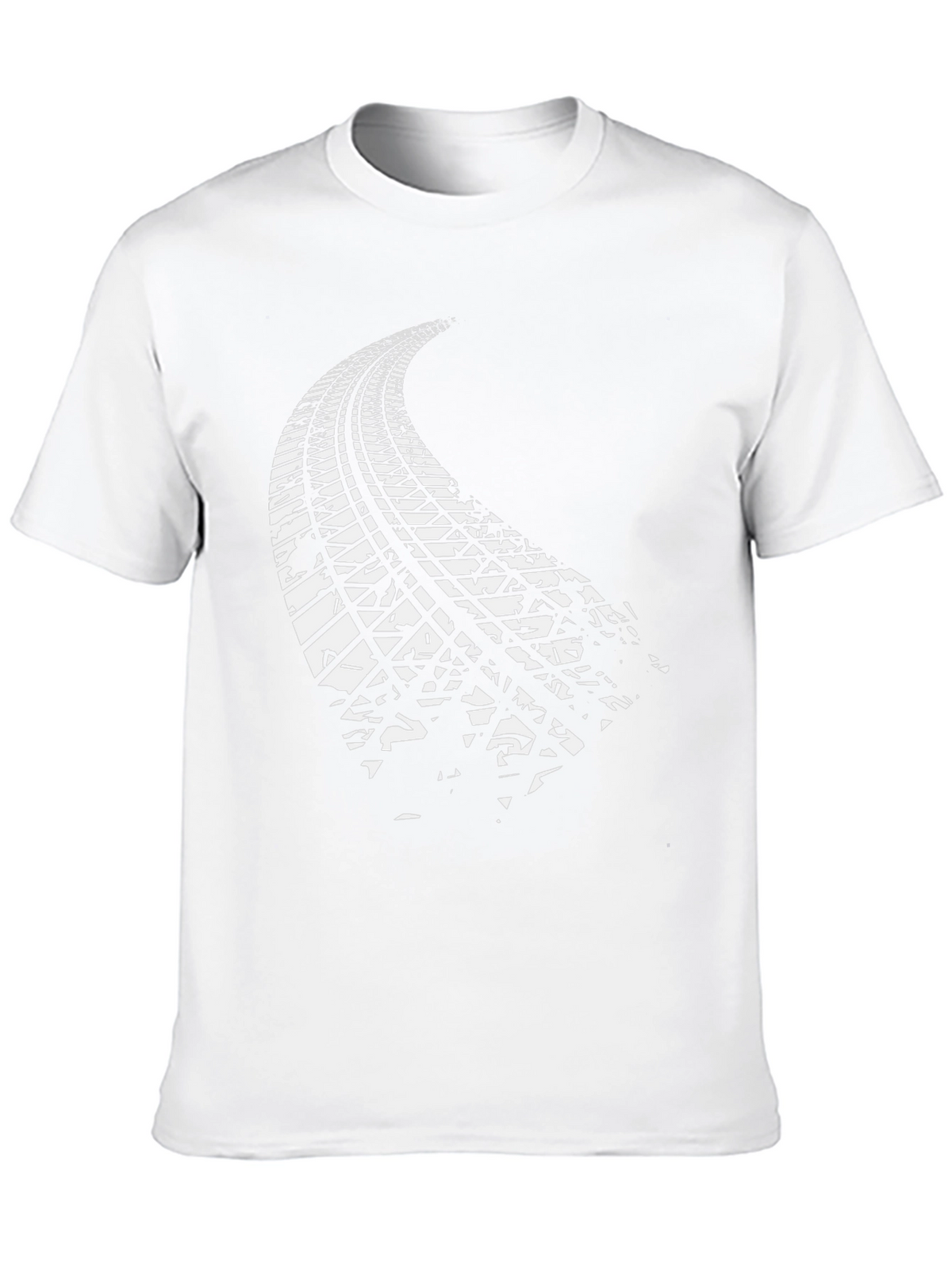 Black Tire Track Graphic Tee