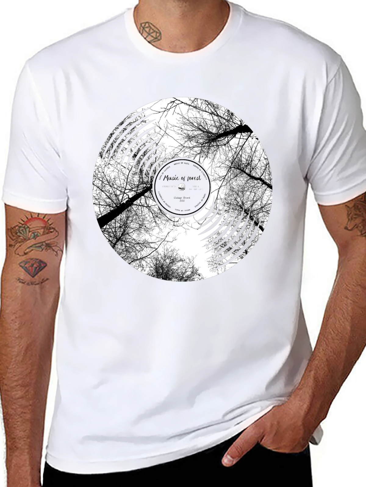 Music of Forest Black Graphic Tee