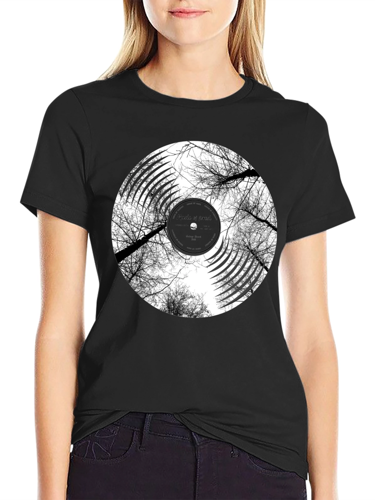 Music of Forest Black Graphic Tee