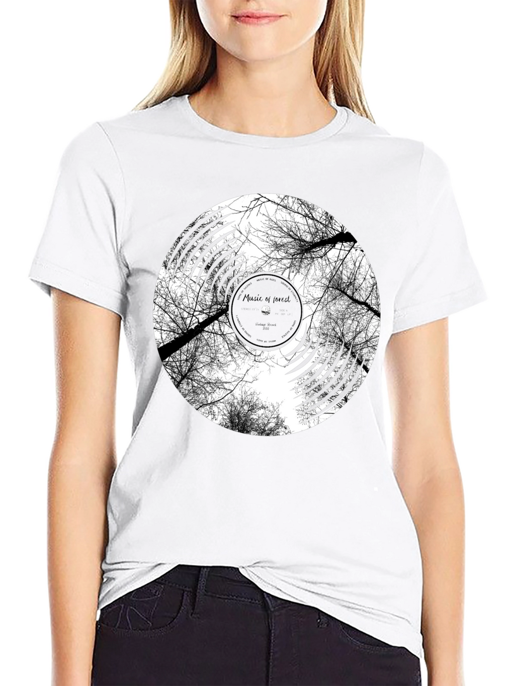 Music of Forest Black Graphic Tee