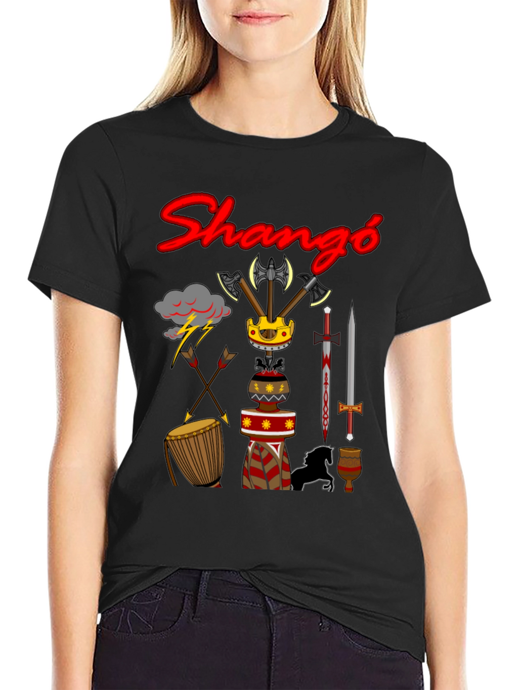 Shango T-Shirt - Afrocentric Graphic Tee
