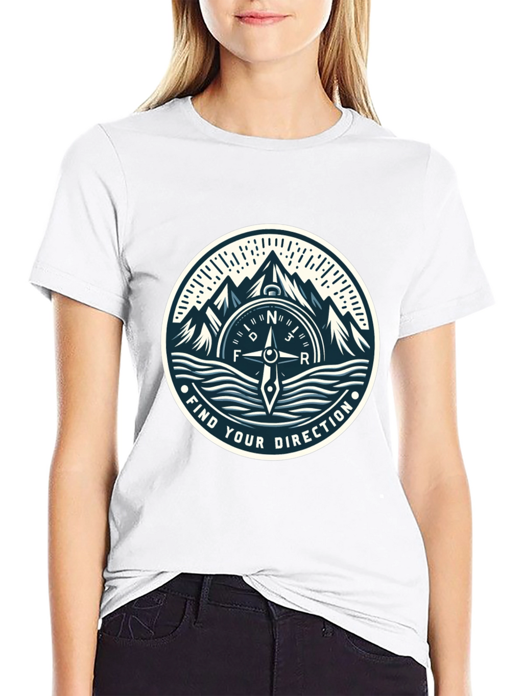 Direction Compass Graphic Tee - Adventure Awaits!