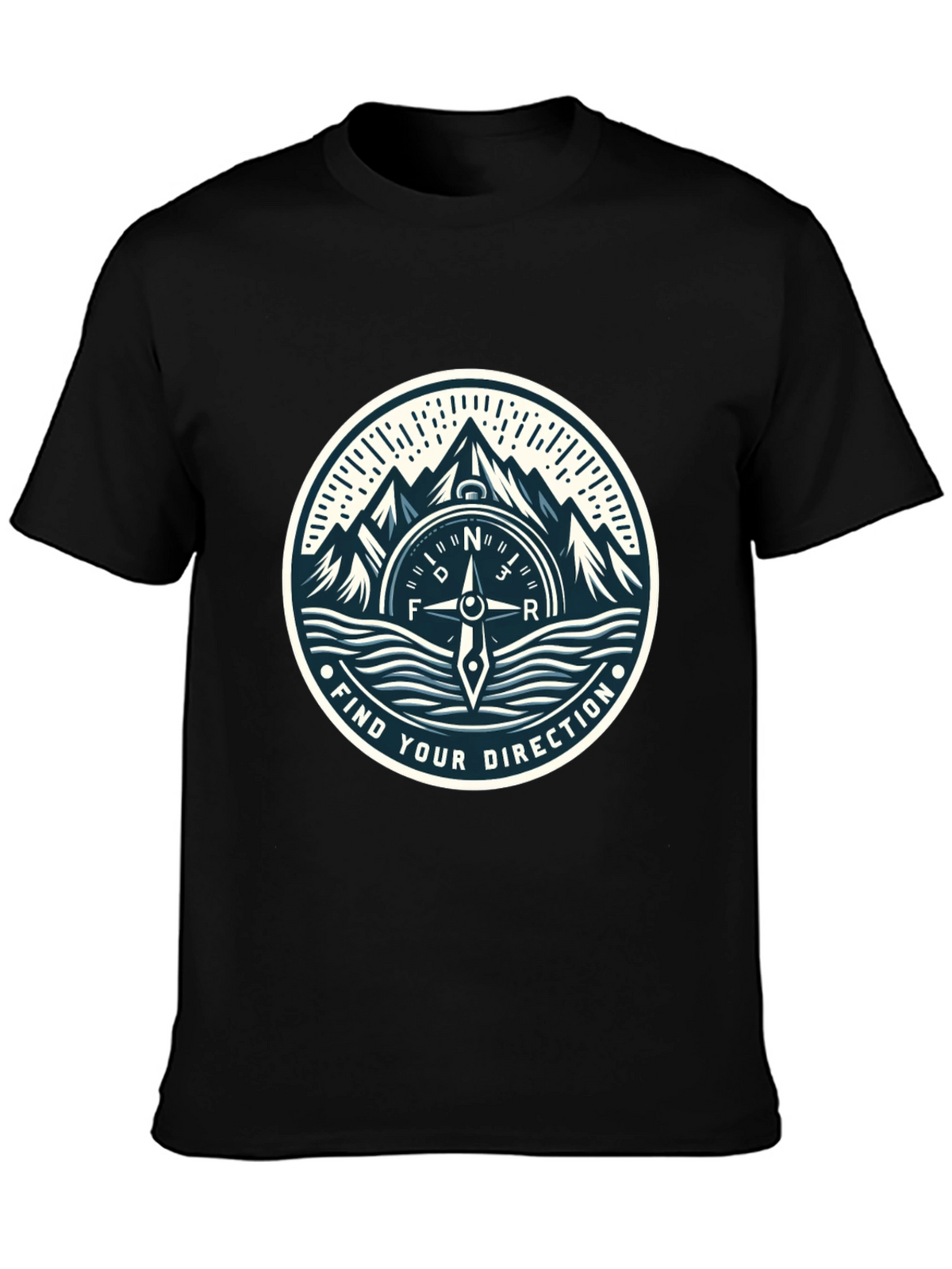 Direction Compass Graphic Tee - Adventure Awaits!