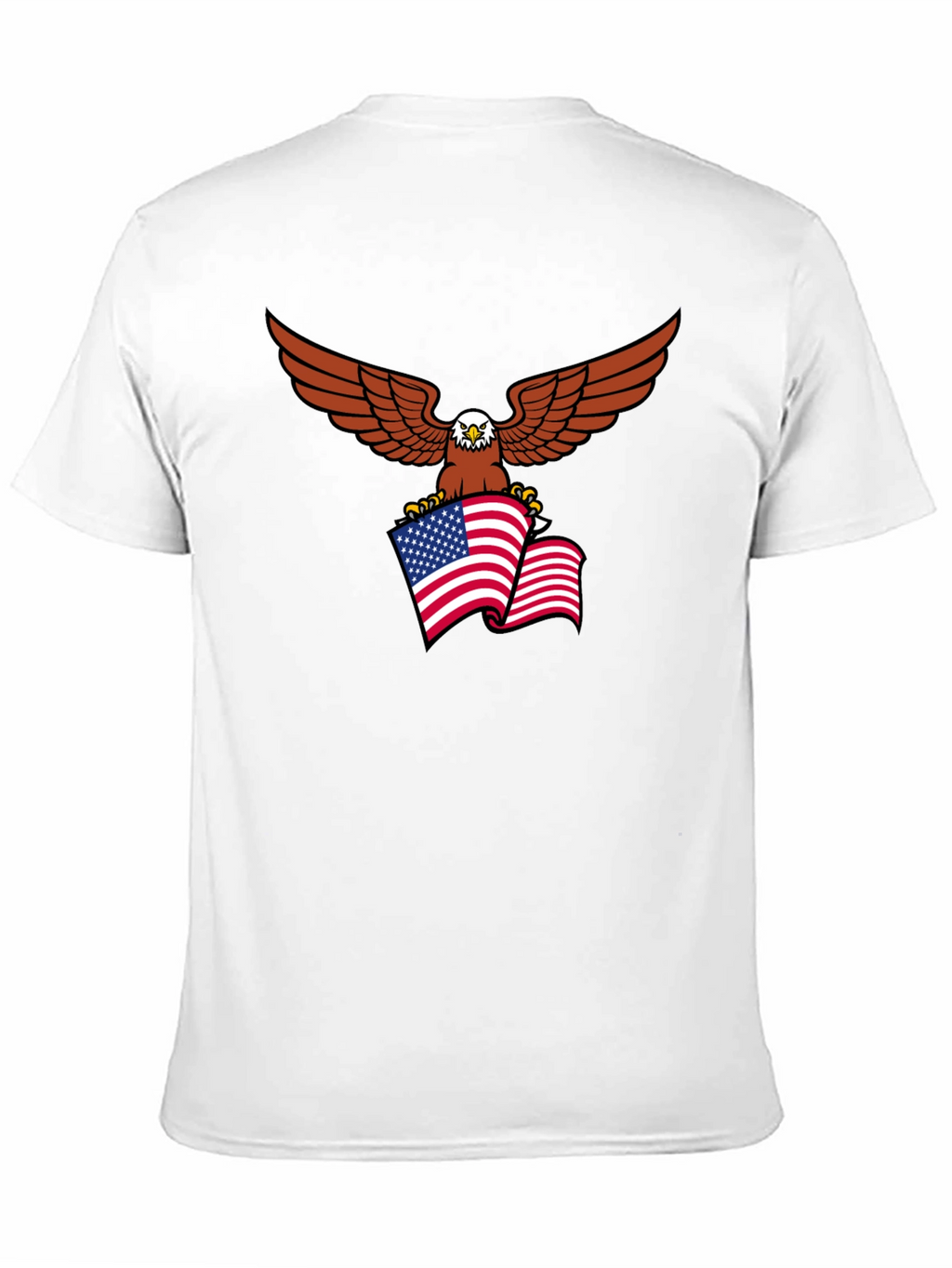 Patriotic Eagle Flag Graphic T-Shirt