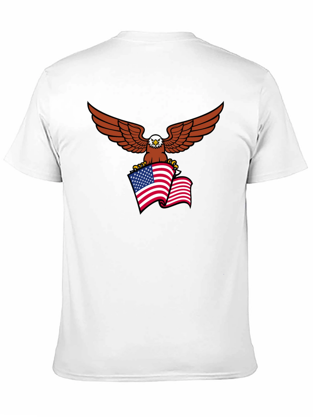 Patriotic Eagle Flag Graphic T-Shirt
