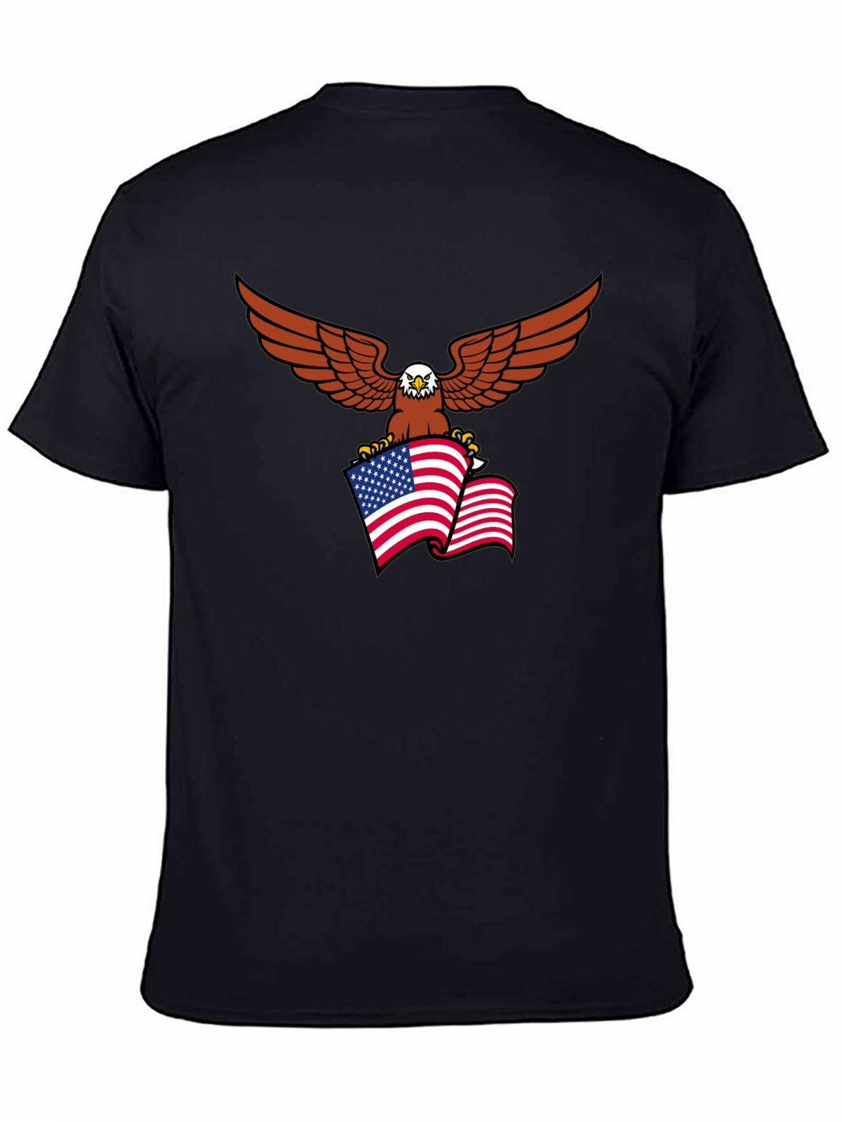 Patriotic Eagle Flag Graphic T-Shirt