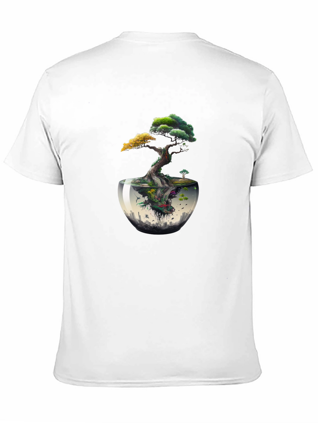 Unique Bonsai Tree Graphic Tee - Nature Inspired Design