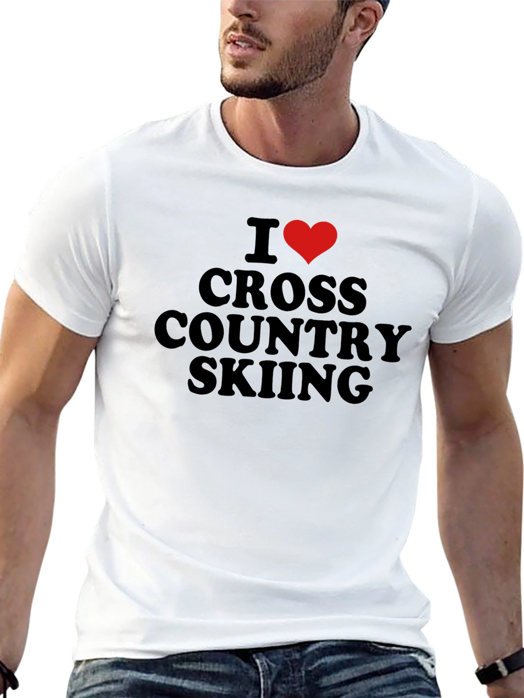I Love Cross Country Skiing T-Shirt