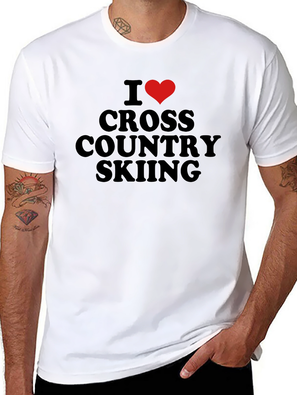 I Love Cross Country Skiing T-Shirt