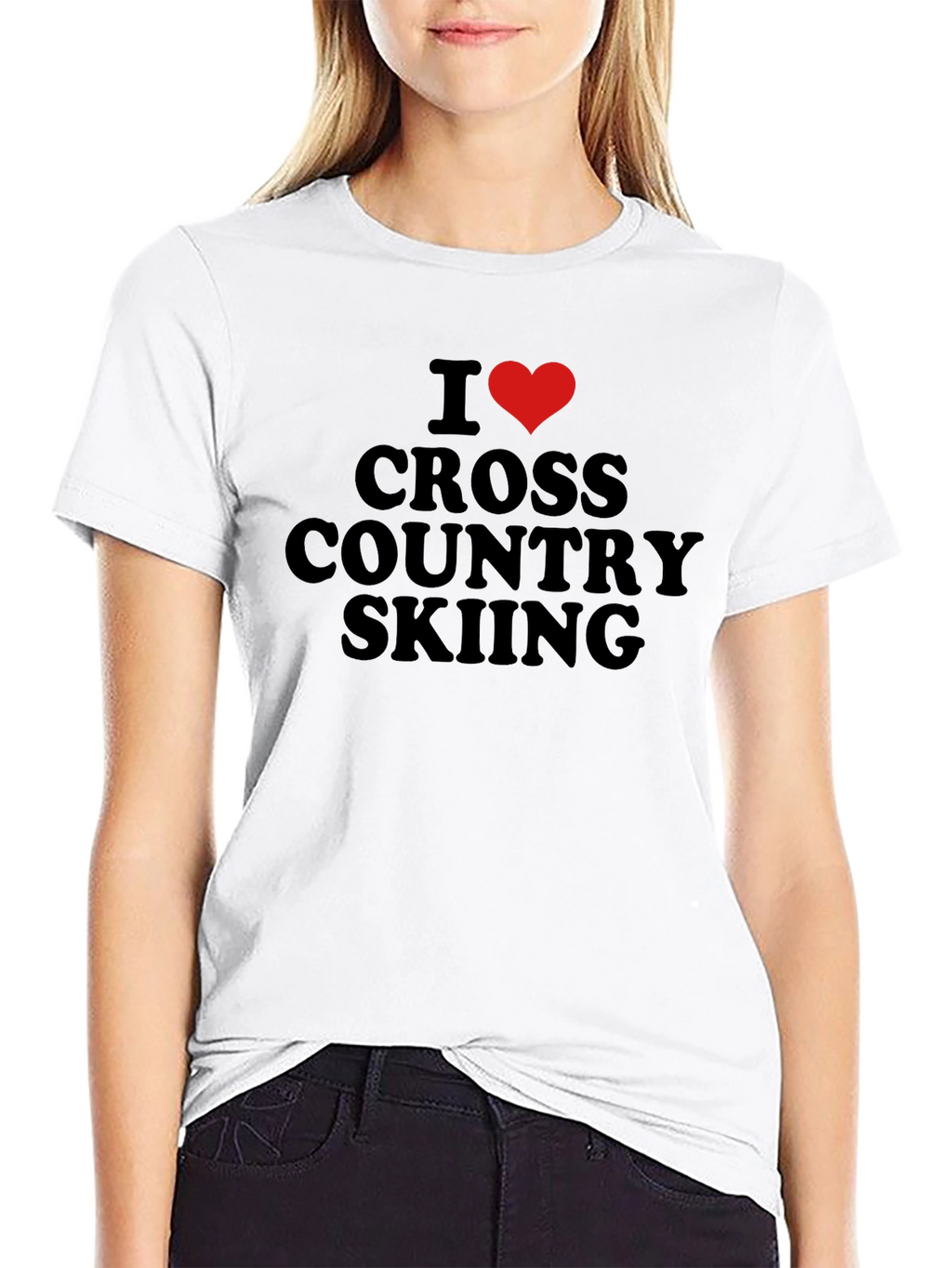I Love Cross Country Skiing T-Shirt