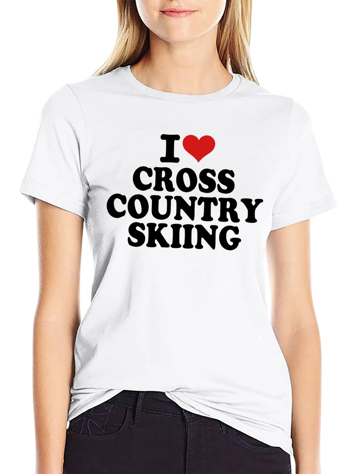 I Love Cross Country Skiing T-Shirt