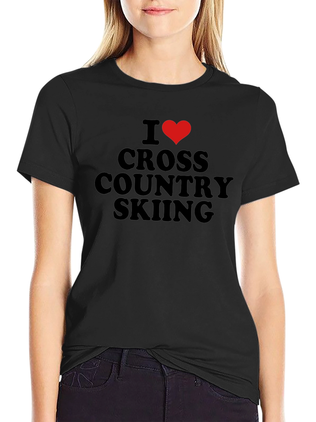 I Love Cross Country Skiing T-Shirt