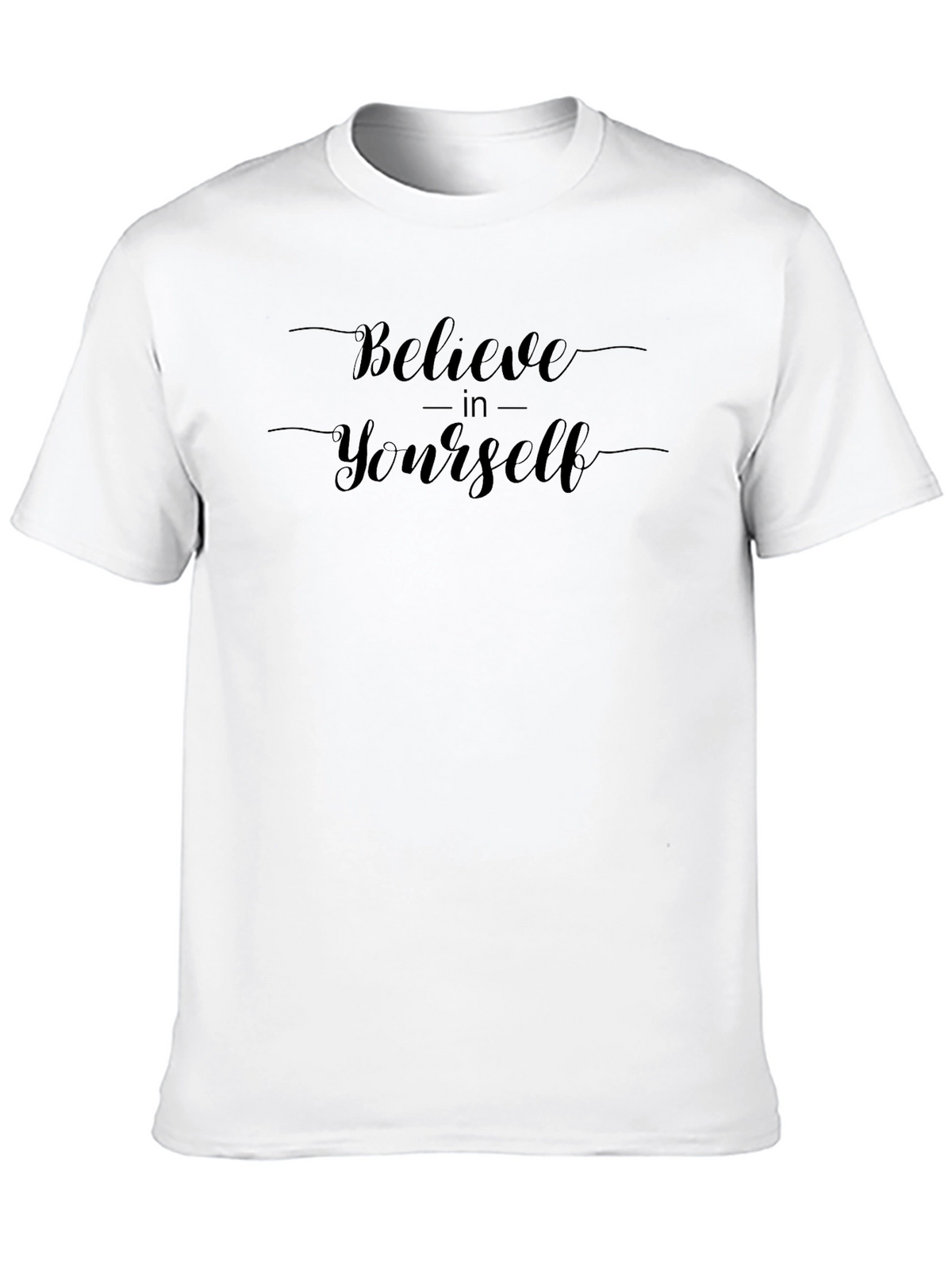 Believe in Yourself T-Shirt - Motivational Black Tee
