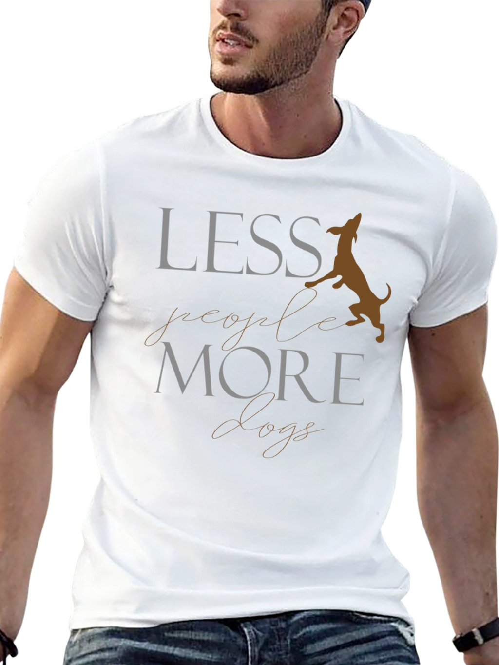 Less People More Dogs Graphic Tee