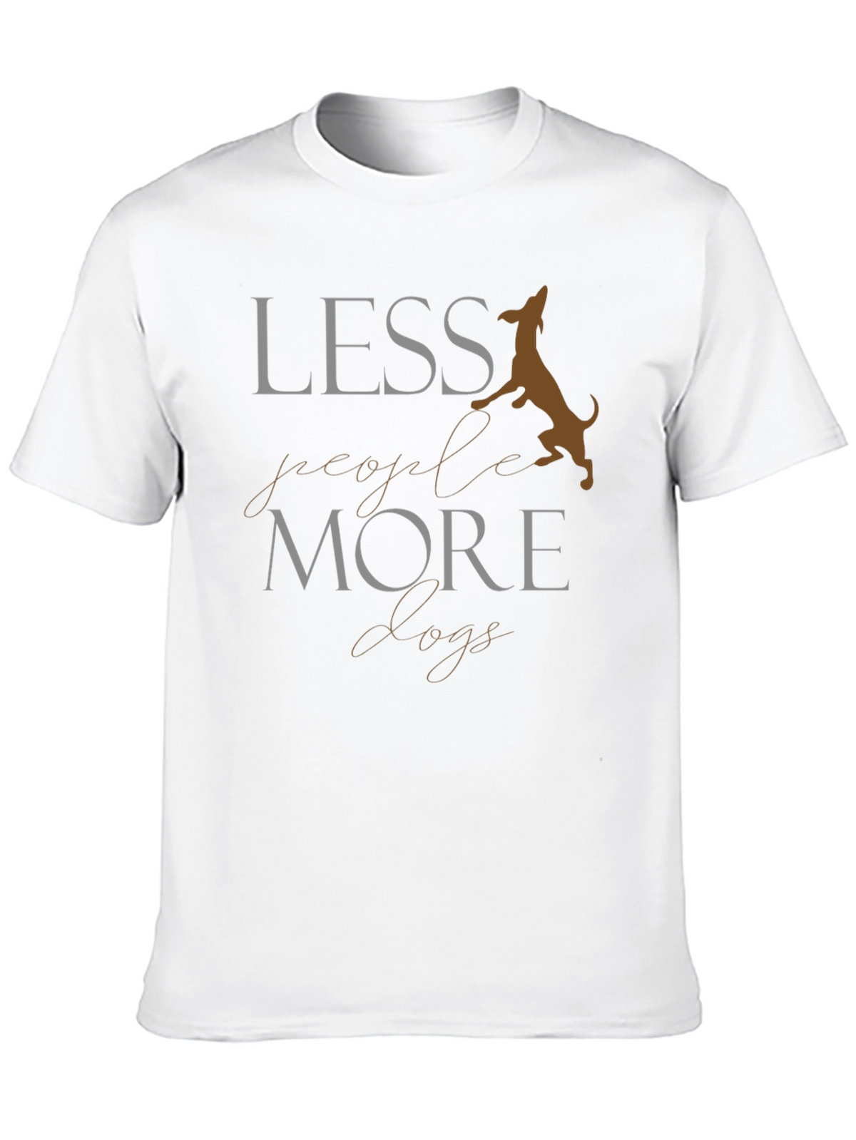 Less People More Dogs Graphic Tee