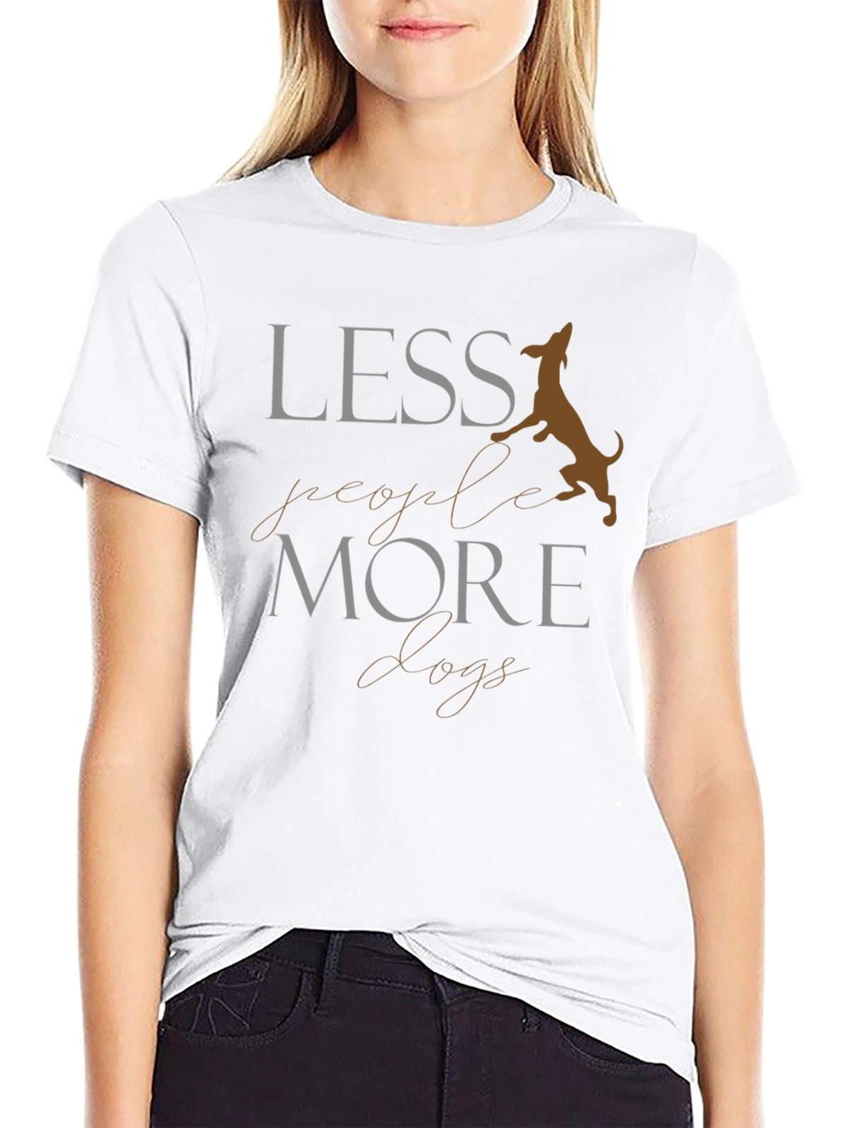 Less People More Dogs Graphic Tee
