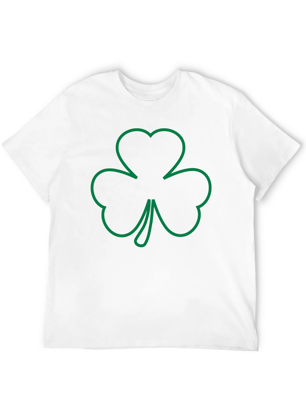Shamrock Outline T-Shirt - Irish Pride