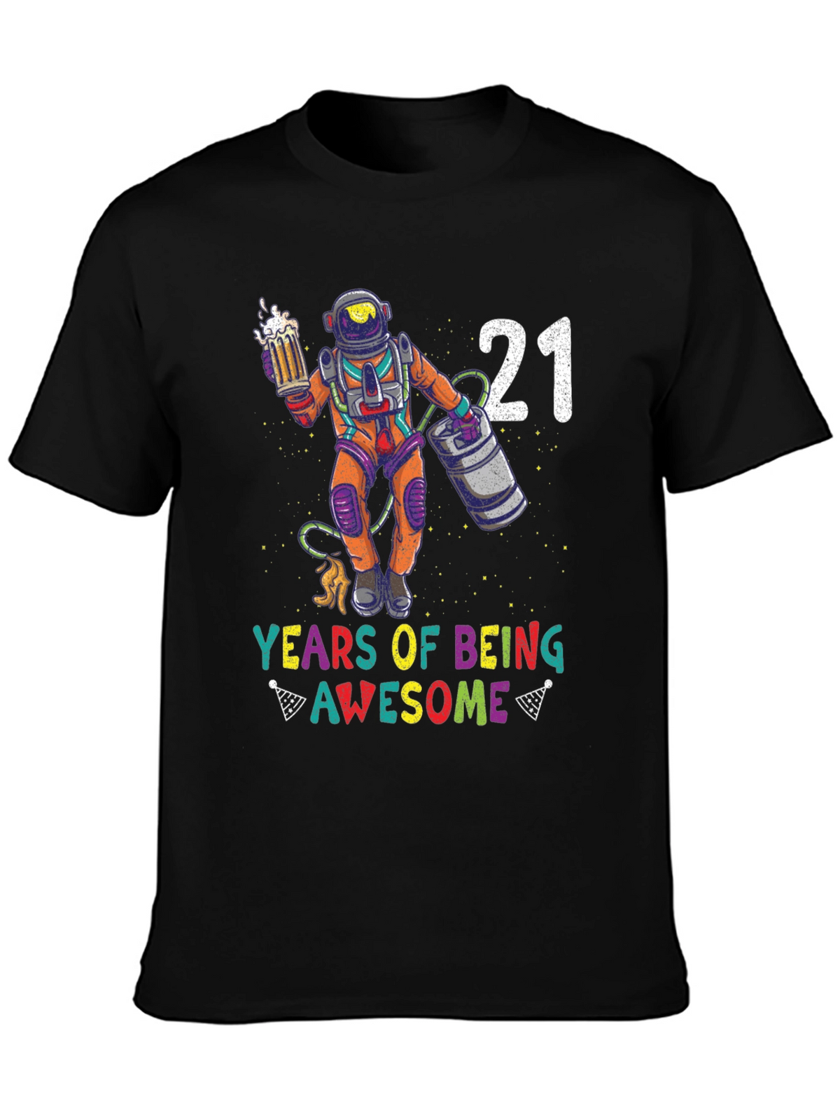 21 Years of Being Awesome Astronaut T-Shirt