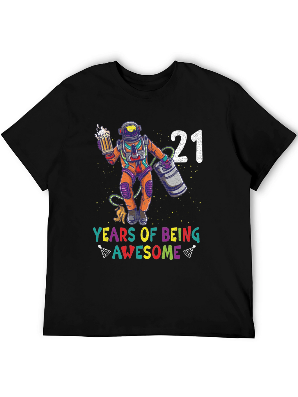 21 Years of Being Awesome Astronaut T-Shirt