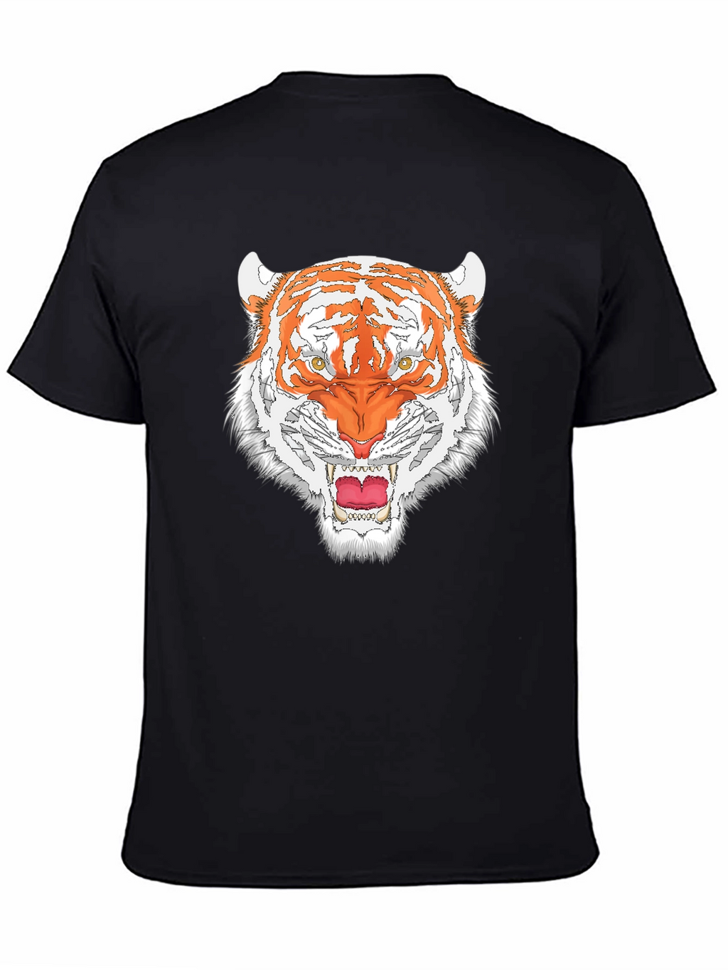 Bold Tiger Graphic Tee - Black
