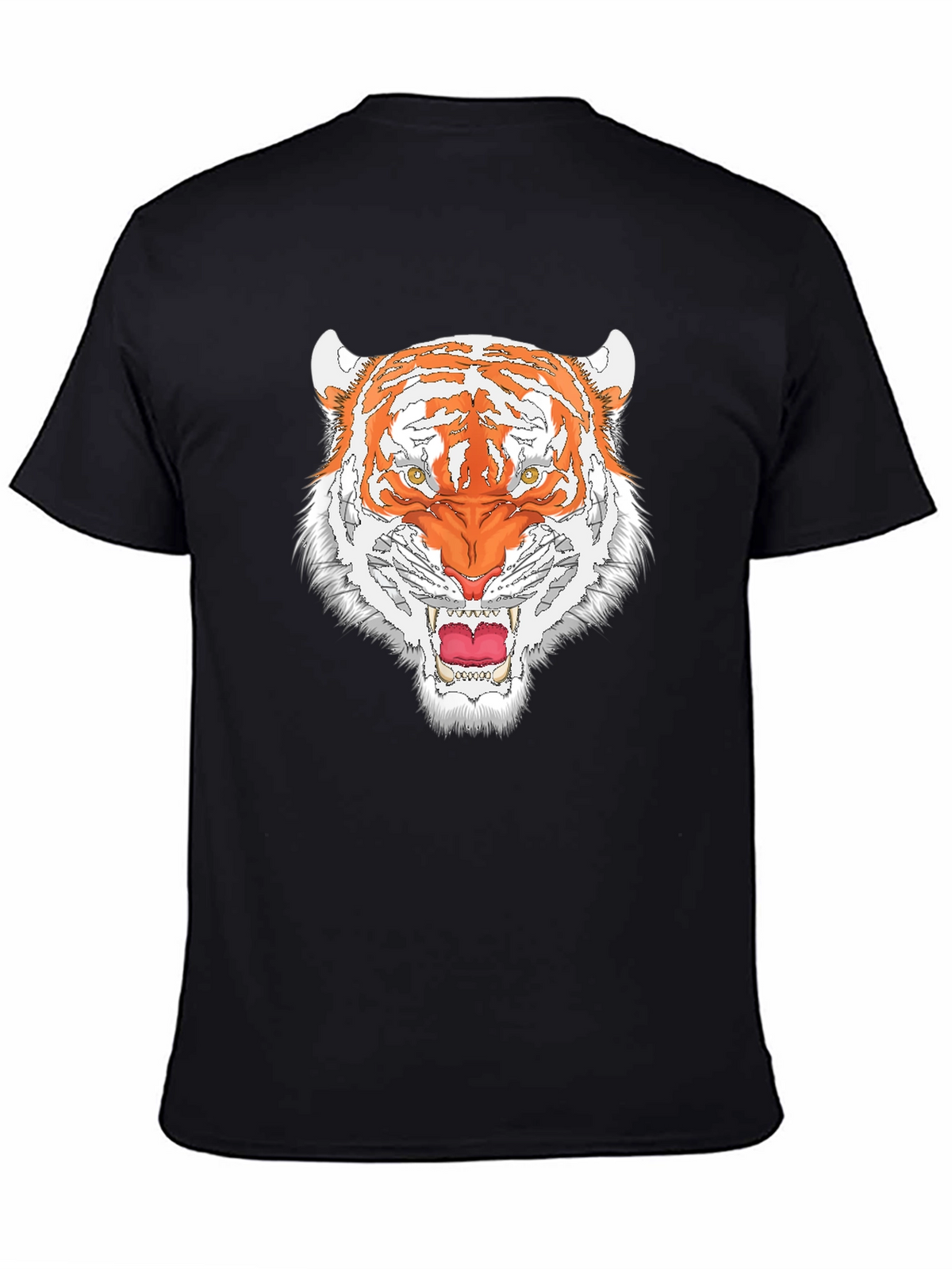 Bold Tiger Graphic Tee - Black