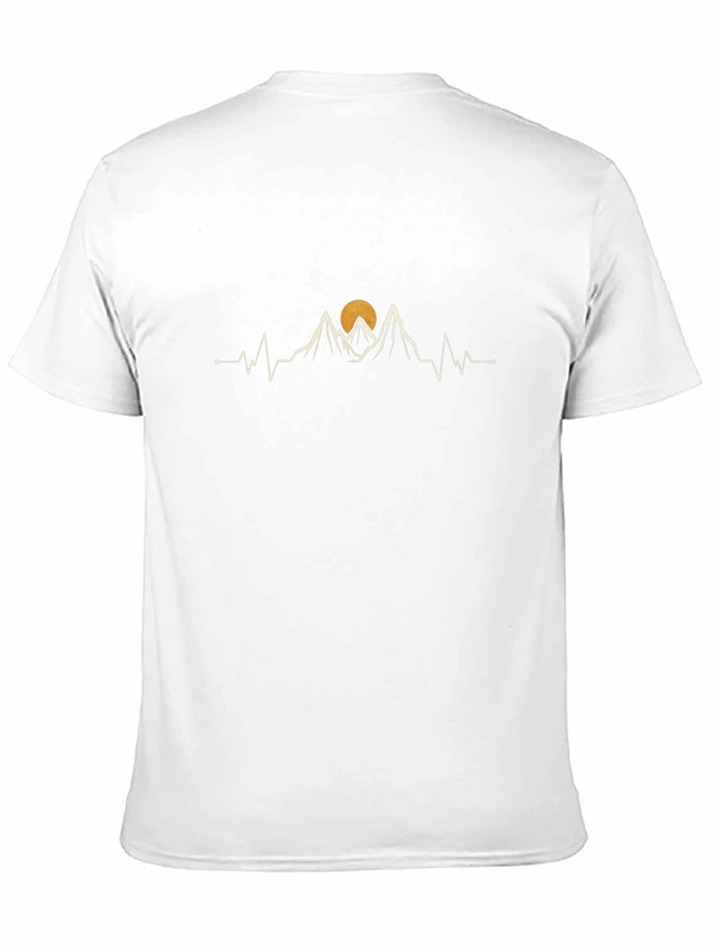 Mountain Peak Heartbeat Graphic Tee - Black