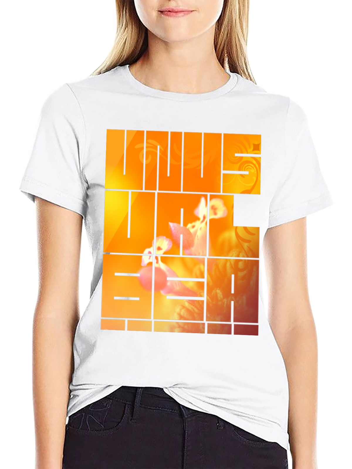 Unus Annus Graphic Print Black Tee