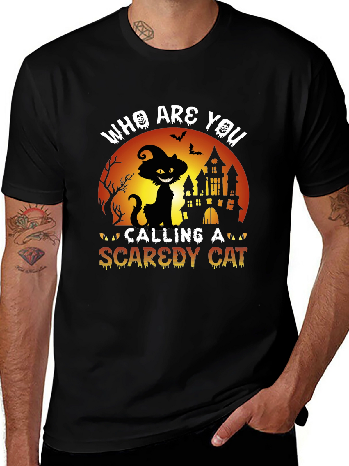 Halloween Black Cat T-Shirt